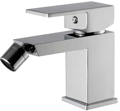 VALAZ Rubinetto Bidet Cromato | Miscelatore Lavabo Bagno Acqua Fredda e Calda, Risparmio Acqua | Installazione Facile e Veloce | Ottone, Inossidabile, Elegante, Quadrato, Serie Segura