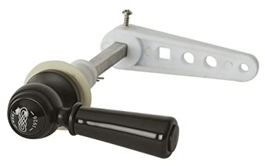 Milano Elizabeth Bathroom Toilet WC Cistern Flush Lever Ceramic Handle - Black