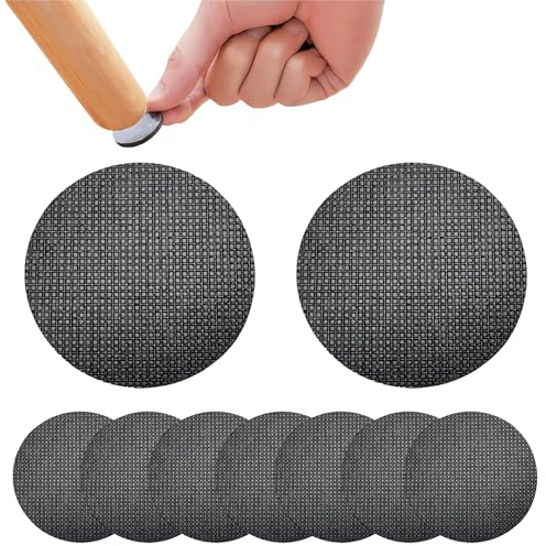 Qrity 16 Stück Möbelgleiter Anti Rutsch Pad, Schwarz Pad, Anti Rutsch Möbelstopper Selbstklebend, Runde, Silikonpads 30MM