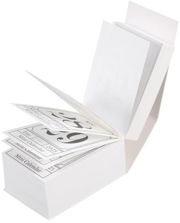 Operitacx 1 Retro Mini Calendar Tabletop Calendar Small Desktop 2025 Schedule Tearable Page Day 2025 Tent s Tear off Daily Paper