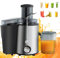 Juicer Machines, 800W Juicers for Fruit and Vegetables, Stainless Steel Juice Extractor with Wide Mouth, Two Speed Settings, Higher Juice Yield Extractor Machine With cleaning brush, Easy to Clean