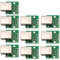 Heevhas USB 2.0 B/D Adaptador hembra a DIP Convertidor Placa de expansión Convertidor PCB de 2,54 mm y 4 pines para fuente de alimentación casera (10 piezas)