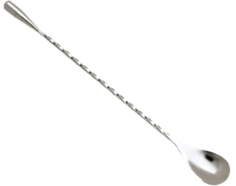 HIAKDOFT 3piezas Cuchara Agitadora De Cóctel De Acero Inoxidable Mango Espiral para Café Leche Té y Postres Resistente y Antipolvo para Bar y Cocina