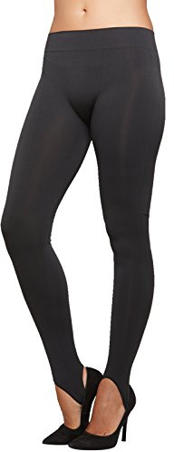 SENSI'Leggings Mujer con Estribo Pantalòn Fuseau Microfibra Transpirante Sin Costuras Seamless