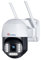 Ctronics 4K 8MP Caméra Surveillance WiFi Extérieure PTZ, 2.4/5Ghz WiFi, Détection Humaine/Véhicule/Animal, Suivi Automatique, Cloud, 355° 90°, Vision Nocturne Couleur, Audio Bidirectionnel