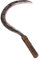 STYLEX Realistic Foam Weapons Halloween Cosplay Fancy Dress Props Accessories Age 15+ (Sickle Knife), Silver, Brown, Grey (Grau Grau), Real Red (t_546)