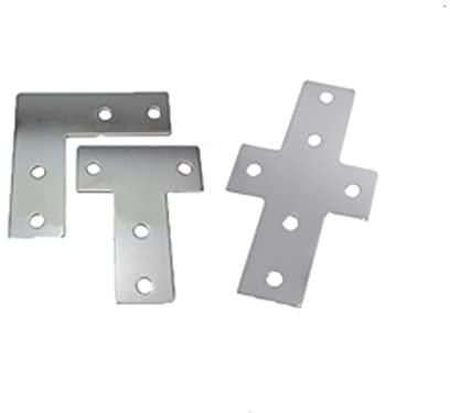 NINOMA Profil 3030/4040 utilisé en Forme de Croix Plaque de Joint Support d'angle Bande de Joint de Connexion Compatible avec Le Profil en Aluminium (Color : 4040T-6Holes)
