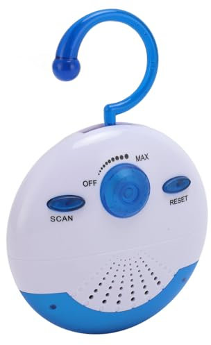 Mini radio FM de douche étanche, haut-parleur et antenne intégrés, longue durée de vie de la batterie, haut-parleurs radio FM portables pour salle de bain, cuisine, utilisation en extérieur