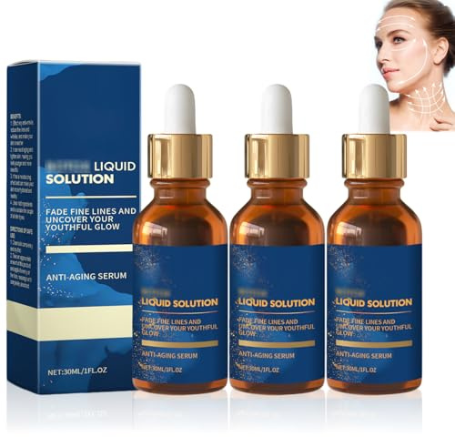 3 Stück Serum Soforteffekt Gesicht, Stock Solution Hyalu B5, Gesichtsserum, Anti Aging Serum, Reduziert Falten, Verbessert Die Hautelastizität, Verjüngen Sie die Haut(30ml*3)