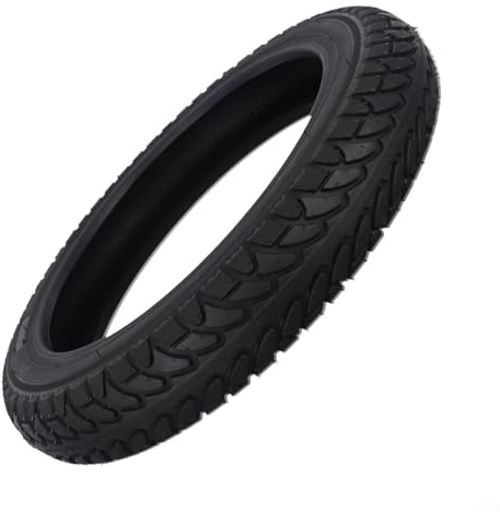 Zilimontt Pneumatico da strada da 14 pollici per bicicletta 57-254 14x2.125 copertone esterno in gomma resistente per bici elettrica E-Bike per pendolarismo e guida in città, nero