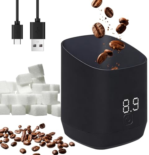 OBEST Digital Coffee Scale, 500g/0.1g Electronic Measuring Cup with LED Display for Coffee Beans, Tea & Spices, Espresso Accessories Precise Weighing