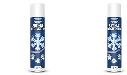 RIEM - Dégivreur - Efficace jusqu'à -25° - Action Instantanée - Ne graisse pas - Dégivre : Pare-brises, Vitres, Serrures et Joints - 400 ml (Lot de 2)