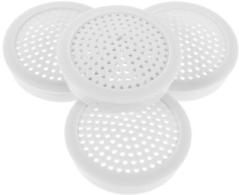 UTHCLO Cubiertas de Rejilla para Altavoz de Automóvil 2 Pulgadas Blancas Grandes 4 Piezas Malla Protectora Decorativa de Plástico Resistente Intemperie para Subwoofer y Parlantes
