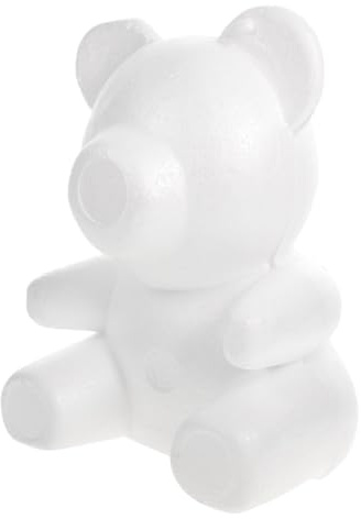 ibasenice Sagoma di Orso in Gommapiuma Rosa per Decorazioni Artigianali Fai da Te Kit di Scultura Modellabile per Lavoretti Creativi e Feste a Tema