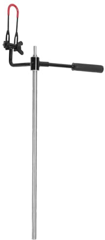 URSXODAWQ Ice Drill Auger, 70cm Alloy Steel Ice Auger Extension for Fishing, Deep Ice Drilling Tool with Handle and Drill Connection Fixture for Outdoor Ice Fishing