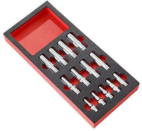 FACOM MODM.HLA Long-Reach 6-Point Socket Set in Foam Tray