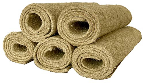 pemmiproducts Nagerteppich 100% Hanf, 120 x 60 cm ca. 5 mm dick, 5er Pack, Nagermatte, Hanfmatte für Kaninchen,Meerschweinchen, Nager,Hemp mat