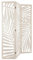 Atmosphera - Paravent Feuille - Holz - weiß H 170 cm - Weiß