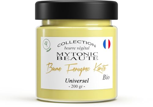 Soin Corporel Beurre de Fenugrec Bio pour Poitrine, Fesses, Hanches, Acné, Cheveux et Visage| Hydratant - Nourrissant | Volumisant | Concentré (200g)