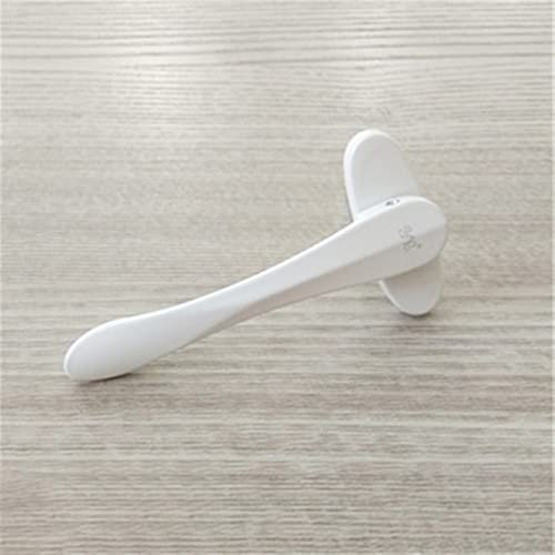 CYSJ Alliage d'aluminium de Pont cassé, poignée de fenêtre à battants, poignée Plate en Acier Plat Plat en Forme de Porte Pliante (Color : White)