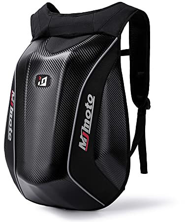 mjmoto Herren Motorcycle Helmet Bag Motorradhelm, Rucksack, Schwarz, XL