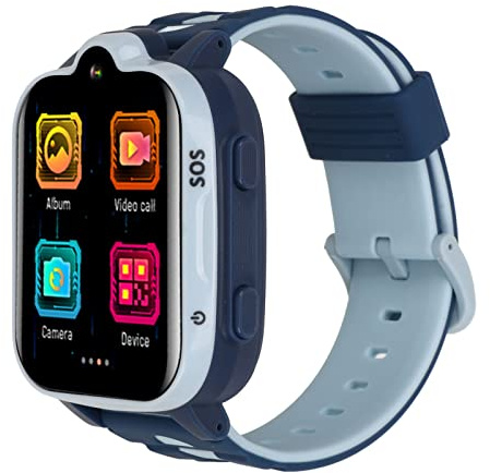 4G Kinder Smart Watch für Mädchen, Intelligente Uhr Telefon GPS Standort Videoanruf IP67 wasserdichte Smartwatch mit Touchscreen Kinder Lernuhr Telefon Geburtstagsgeschenke