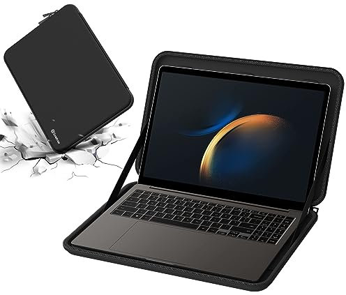 Smatree 15,6 Zoll Harte Tasche Laptoptasche Nur Kompatibel mit Samsung Galaxy book3 Ultra/book3 Pro 360/book3 Pro 16zoll, stoßfest, Schwarz (!! Nicht PASSEND FÜR ANDERE 15-16 Zoll Laptops)