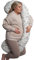 BellaMoon 3 in 1 Pregnancy Pillow – Full Body Pillow Support for Pregnant Women - Adjustable C Shaped Pregnancy Pillows for Sleeping, Nursing & Baby Lounger - Washable Organic Cotton Cover