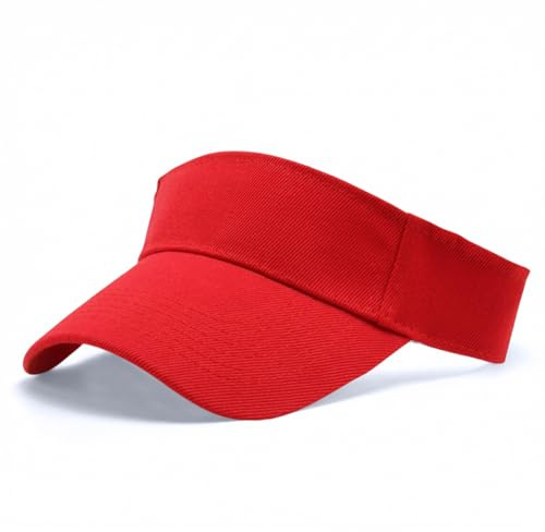 Gkhlg 1 cappello da sole per bambini, ad asciugatura rapida, con visiera, per bambini di 4-10 anni, da indossare tutti i giorni, attività all'aperto, Rosso, Taglia unica