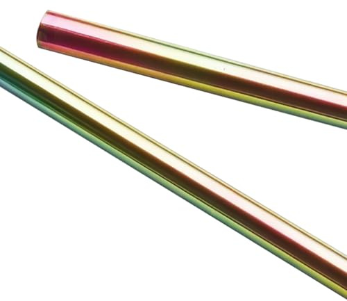 5/8 x 36 Yellow Zinc Plated Smooth Steel Round Rod (2-Pack) Iridescent Color Zinc Heavy Duty Axle Shaft for Hand Trucks, Dollies, Wagons, Wheelbarrows Superior Corrosion Resistant Finish