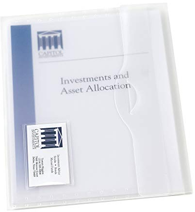 Avery Translucent Document Wallet, Clear Travel Document Organizer, Holds up to 50 Pages (72278)