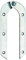 Alberts 341503 Leiterband | gebogen | verzinkt | Größe 200 x 21 mm