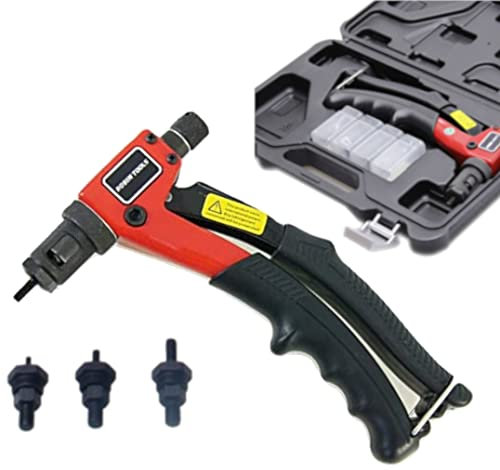 KATSU Remachadora de Tuercas M3 M4 M5 M6 Pistola de Remaches de Alta Resistencia de 8, Herramienta de Remachado de Reparación de Carrocerías para Chapa de Acero Inoxidable de Aluminio 405533B