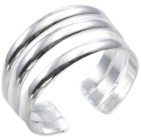 Silverly Bagues D'Orteil pour Femmes | Bague D'Orteil Réglable à Triple Bande pour Doigt Midi | Bagues en Argent Sterling 925 pour Femmes | Bague Multibande | Cadeaux pour Adolescentes