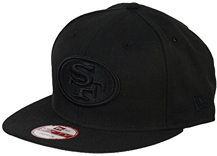 New Era San Francisco 49ers NFL Black on Black 9Fifty Cap - One-Size
