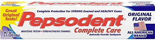 Pepsodent Complete Care Toothpaste Original Flavor, 5.5 oz, (Pack of 4)