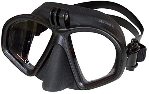 GP1 MASK - máscara en silicon negra con adaptador integrado para cámara de video - T/C: Negro