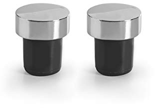 IBILI - 695029 Lot de 2 bouchons à vin de luxe, acier inoxydable, multicolore