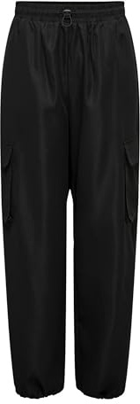 ONLY A/S ONLCASHI Cargo Pant WVN Noos, Pantalons Femme, Black, LW / 32L