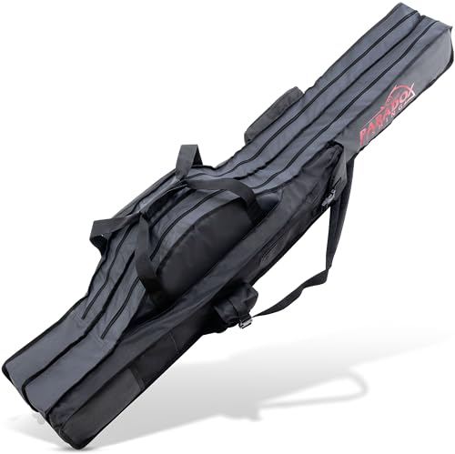 Paradox Fishing Rutentasche 130 cm 2 Fächer I Angeltasche Rutentasche Rutenfutteral Angel Tasche - Angelrutentasche Futteral Angeln