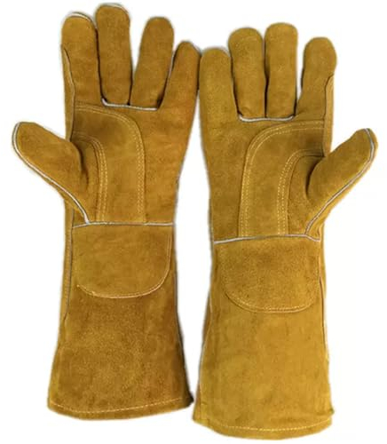 XieXieUs Animal Handling Gloves Gants Anti-Morsure de Chien en Peau de Vache, Gants Anti-grattage de Chat, Mains Anti-Morsure pour Chien, écureuils taquineurs de Chat, hérissons, Cobras