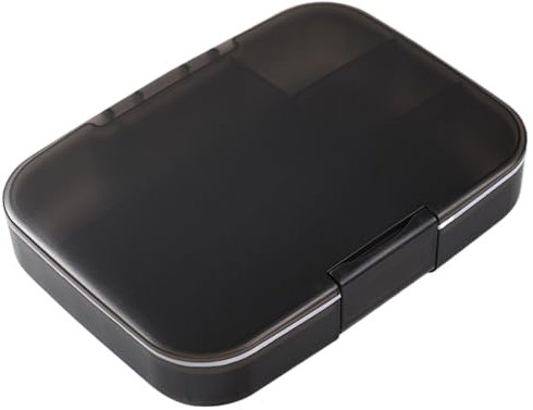 Großer Pillen Organizer 9 Fächer Pillenkoffer Feuchtigkeitssicherer Pill -Box mit abnehmbarer Trennwand tragbarer Tablettenbox für Fischöl, Vitaminpräparate, Pill Box