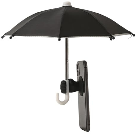 Cell Phone Umbrella Sun Shade | Smartphone UV Shield Visor - Portable Water-Resistant Phone Umbrella with Fist Suction Cup for Tablet Car Chair Outdoor Activities Beach Bicycles Hiking