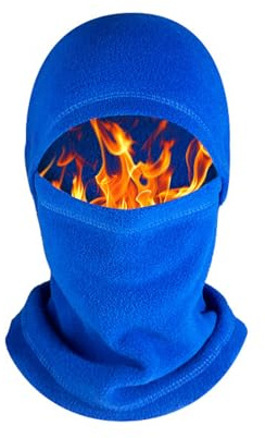 Kids Thermal Balaclava,Kids Winter Hats,Multifunction Windproof Balaclava ski Mask Full Face Cover Hat Breathable Snood Hood Hat Neck Warmer for Cycling Hiking Skiing Snowboarding Outdoor (Blue)