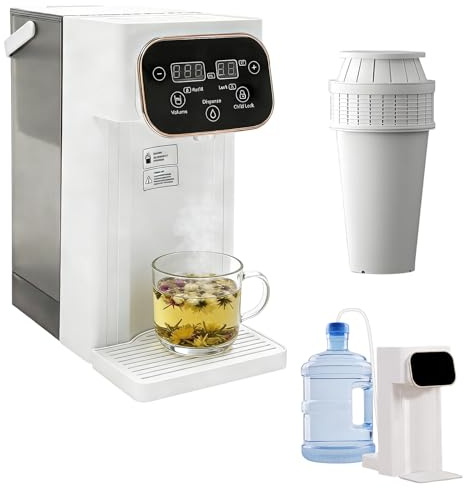 3L Instant Hot Water Dispenser 2200W Fast Boil 3s Quick Heat One Cup Kettle | One Cup Hot Water Dispenser with 12 Temp,8 Volume,3L Removable Tank,LED Display Safety Lock Easy Cleaning for Hot Drink Tea