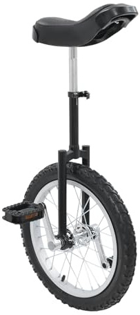 CLEADONG Monocycle de 40,6 cm - Réglable en hauteur - Pour entraînement d'équilibre - Pour cyclistes de 1,2 à 1,55 m - Béquille pour enfants à partir de 7 ans - Pour enfants, adultes et professionnels