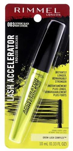 Rimmel Lash Accelerator Mascara, Extreme Black, Pack of 1