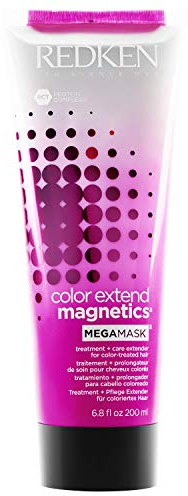 Redken Color Extend Magnetics Megamask, Haar-Maske für coloriertes Haar, Farbschutz & Intensivpflege Kur, mit Aminosäuren, Haarpflege für mehr Farb-Glanz & Geschmeidigkeit, Geruchlos, 200 ml
