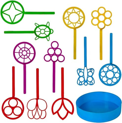 [11 Pack] Bubble Wands for Kids | Bubble Wand Set & Party Favor Bubbles