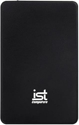ist computers 500GB External Hard Drive, USB 3.0, Ultra Slim Portable HDD Storage for PC & Mac Laptop, Desktop, PS4, PS5, Xbox One External Storage, Plug and Play Backup Drive, Home, Business, Black